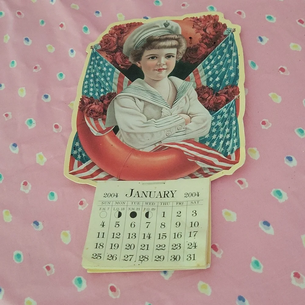 2004⚓Vintage Victorian calendar